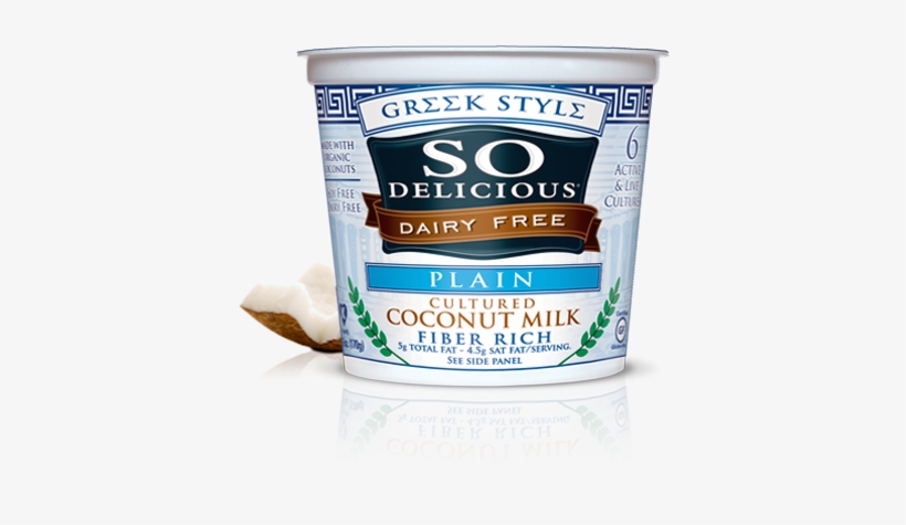 Plain Greek Style - So Delicious Almond Milk Frozen Dessert, Chocolate, transparent png #1390226