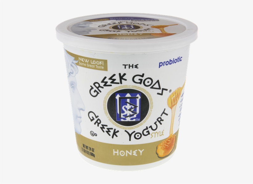 The Greek Gods Honey Greek Yogurt - Greek Gods Strawberry Yogurt, transparent png #1390247