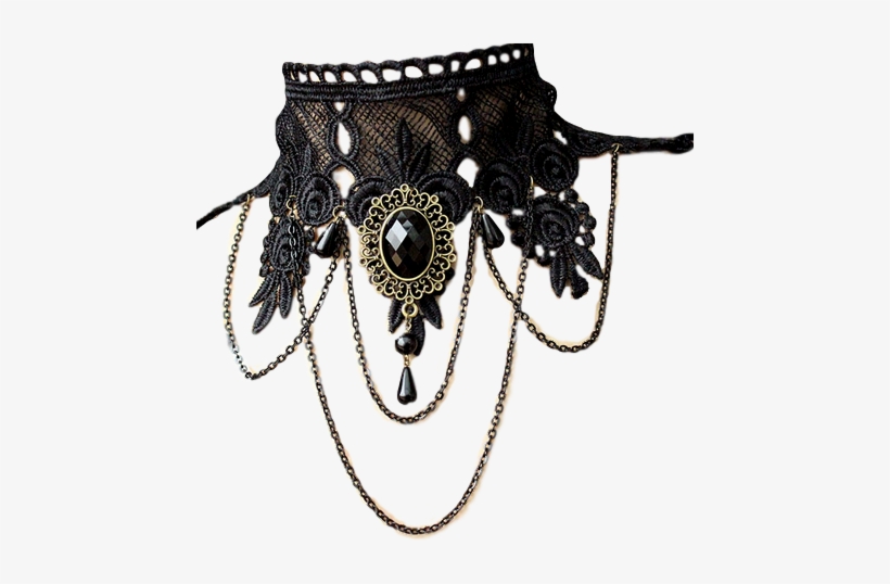 Gothic Statement Necklace - Collar Steampunk, transparent png #1390269
