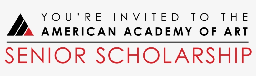 Senior Scholarship Banner - American Academy Of Art, transparent png #1390831
