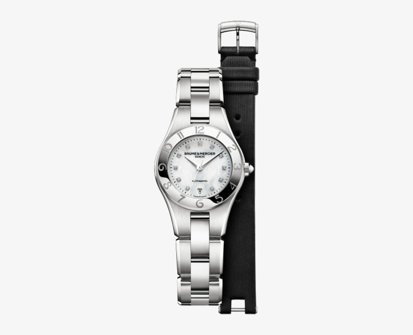 Linea - Baume & Mercier Linea Moa10009 Stainless Steel, transparent png #1391170