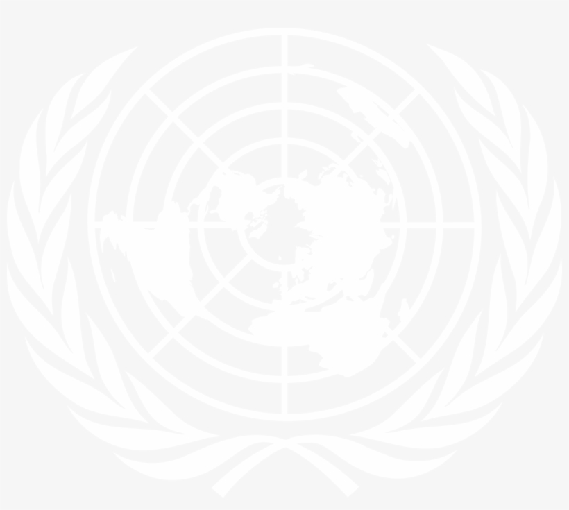 Un Logo White - United Nations Logo White, transparent png #1391666
