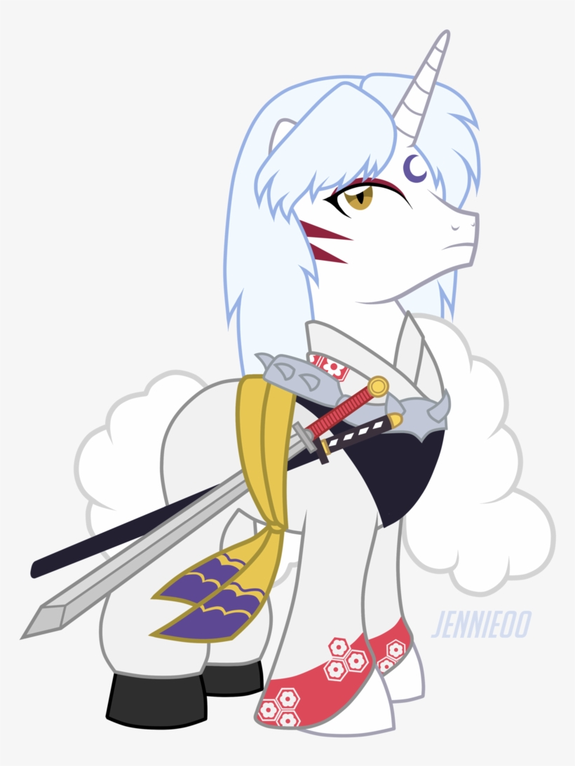 Jennieoo, Clothes, Crossover, Demon, Demon Pony, Inuyasha, - Sesshōmaru, transparent png #1391775
