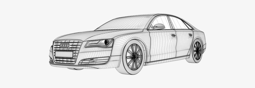 Audi, A8, Sports Car, Auto, Automobile - Audi A8 Vector, transparent png #1392415