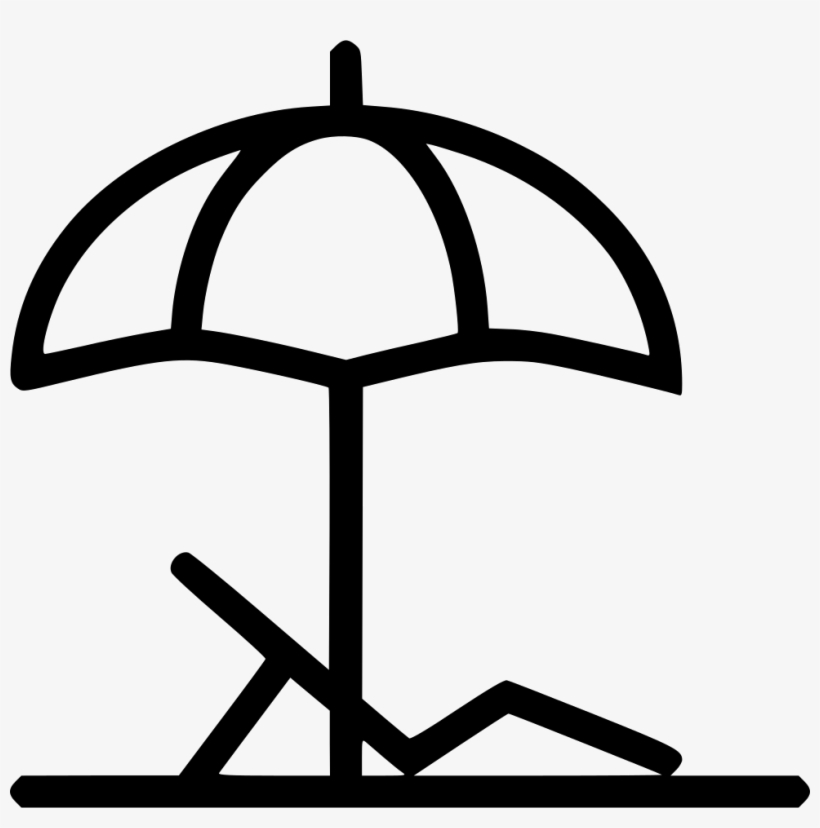 Beach Umbrella Trip Island Chair Comments - Beach Umbrella Icon Png, transparent png #1392867