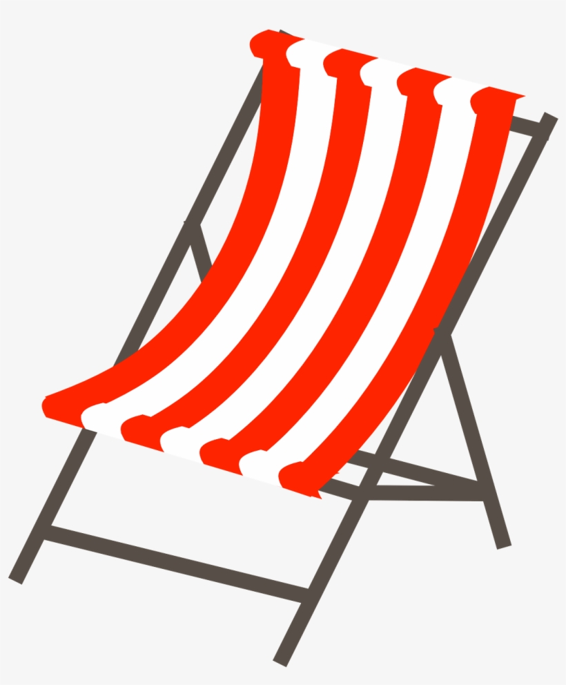Beach Chair - Cadeira De Praia Vetor, transparent png #1393357