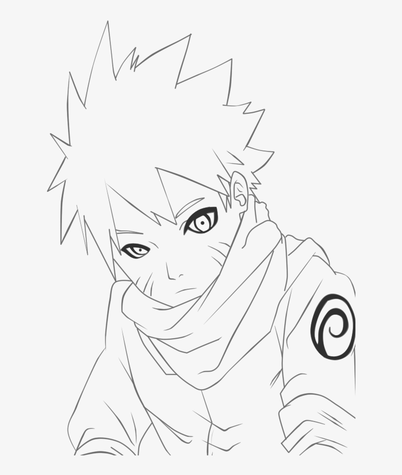 Naruto Line Art By Madnesssss On Deviantart - Line Art Anime Naruto, transparent png #1393507