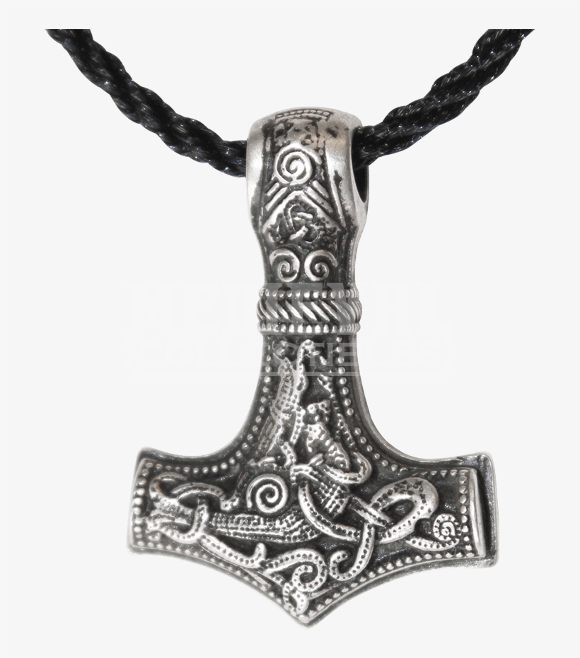Sterling Silver Mjolnir Necklace Ds 4021 By Meval Collectibles - Mjolnir Necklace, transparent png #1393775