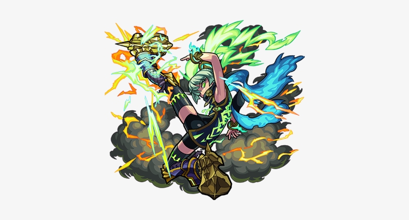 Mjölnir - Monster Strike Mjolnir, transparent png #1393822