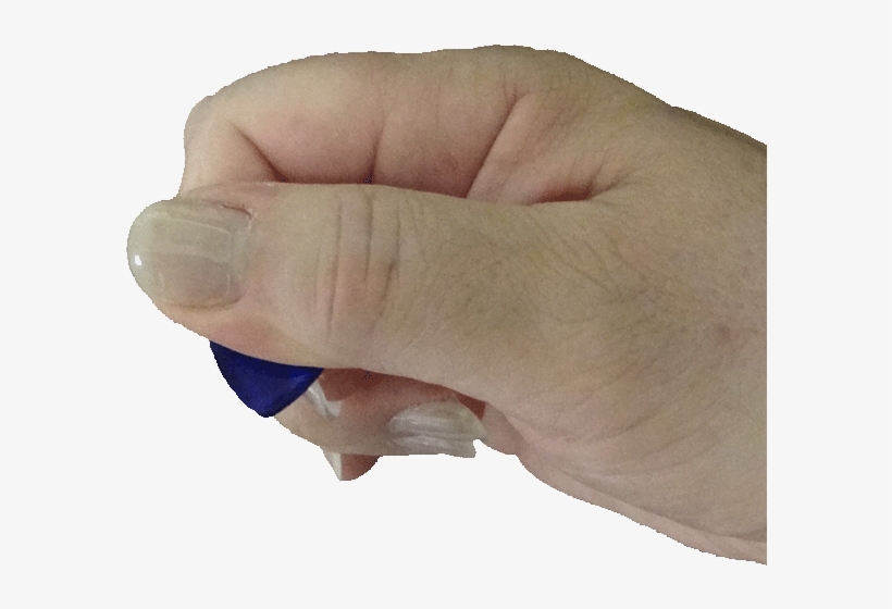Step Four To Holding A Guitar Pick - Plectrum, transparent png #1394152