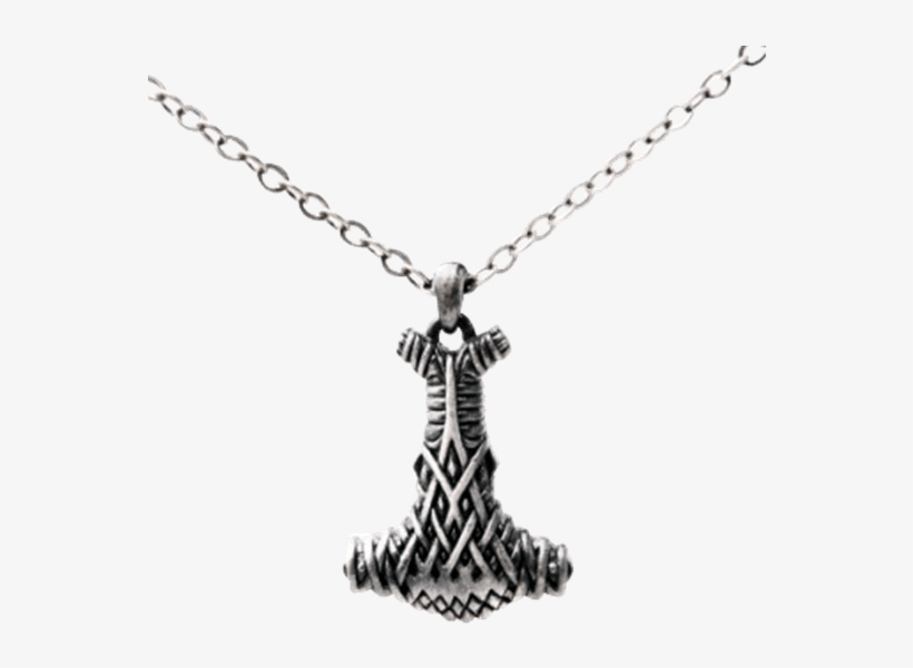 Celtic Mjolnir Hammer Necklace, transparent png #1394209