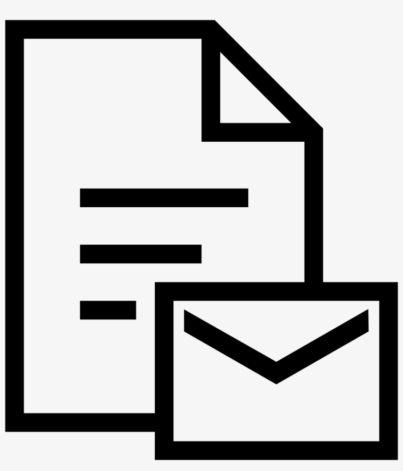 Email Document Icon - Document Icon, transparent png #1394638