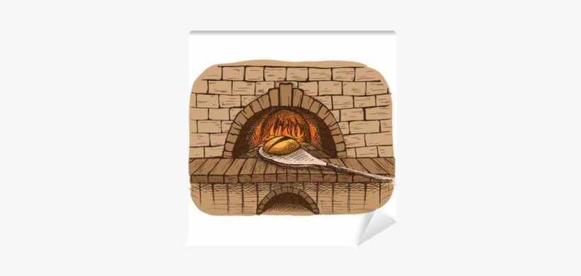 Watercolor Fresh Loaf Of Bread And A Bread Oven In - Bread Oven Vector, transparent png #1394982
