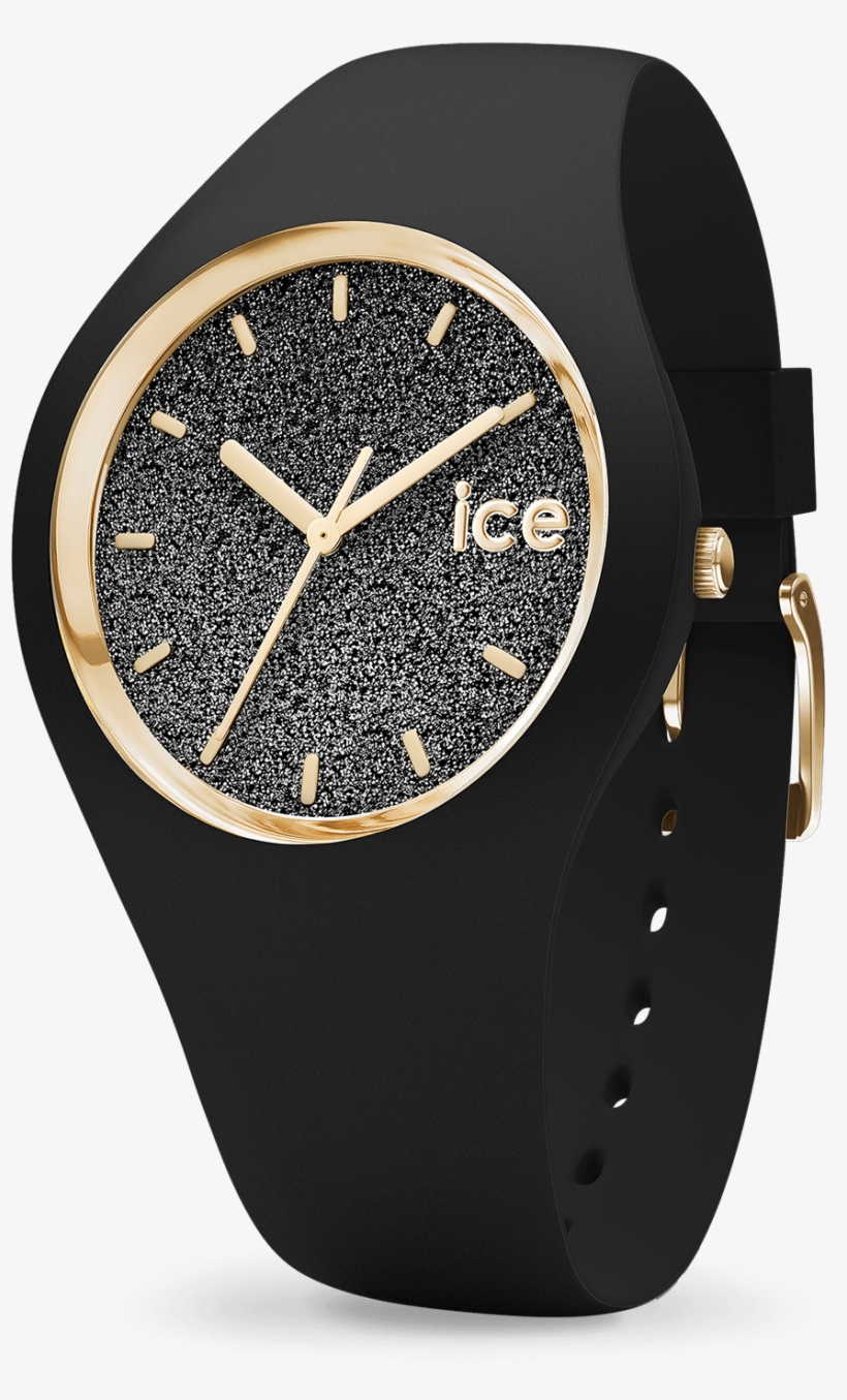 Ice Glitter - Black - Inp 007226 Ice Watch Ladies Loulou Small Resin Strap, transparent png #1395018