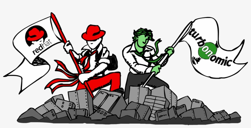 Red Hat And Turbonomic - Illustration, transparent png #1395070