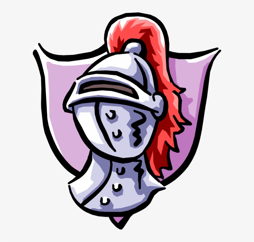 Knights Helmet - Knight Helmet Clip Art, transparent png #1395811
