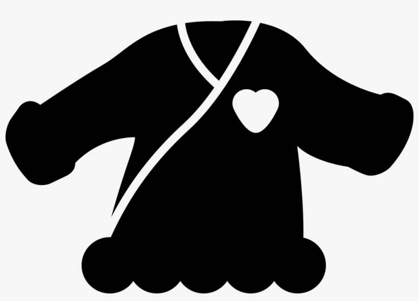 Baby Girly Top With Heart Shape Comments - Illustration, transparent png #1396429