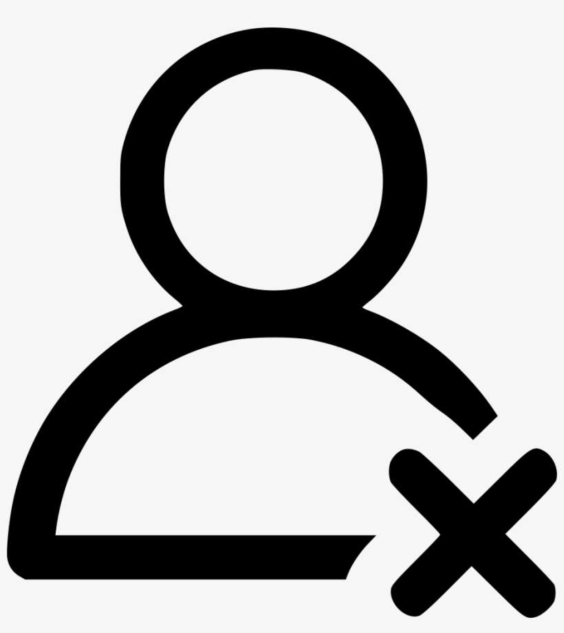 Close Admin Delete Cancel Person Man People Customer - Cancel Customer Icon, transparent png #1396537