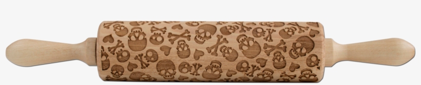 Engraved Rolling Pin - Leaf, transparent png #1396906
