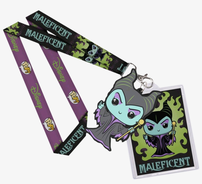 Maleficent Pop Lanyard - Sleeping Beauty - Maleficent Pop! Lanyard, transparent png #1397183
