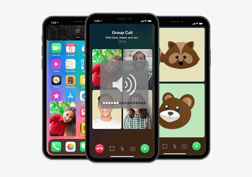 Group Facetime No Sound Ios - Smartphone, transparent png #1397388