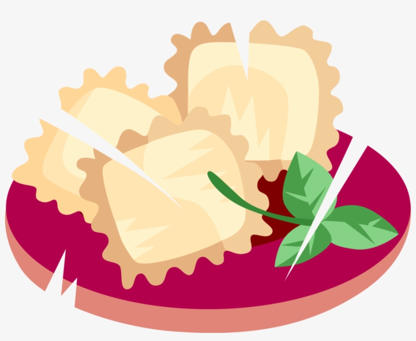Svg Transparent Stock Dumplings With Sealed Filling - Ravioli Clipart, transparent png #1397486