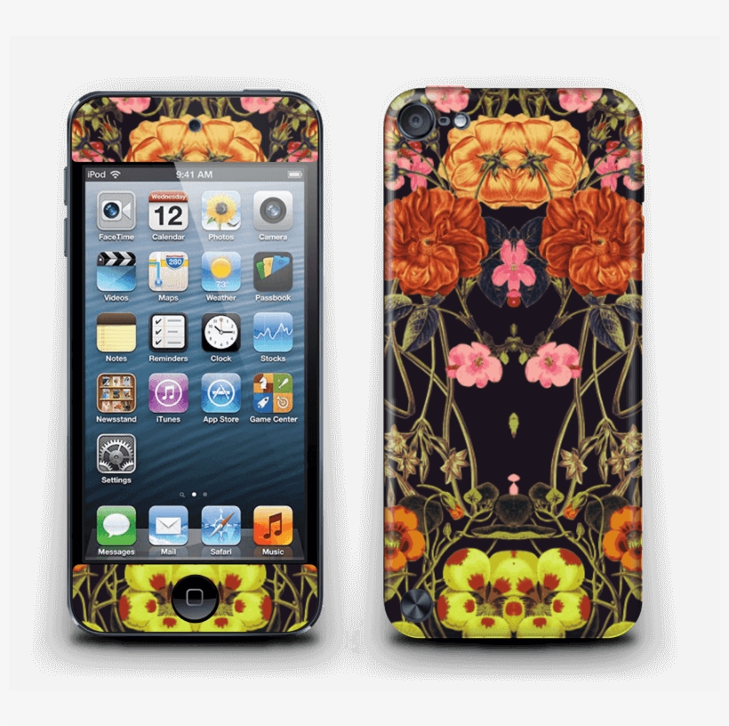 Floral Crossings In Orange - Apple Ipod Touch (product)red (5th Generation) - 16, transparent png #1397488