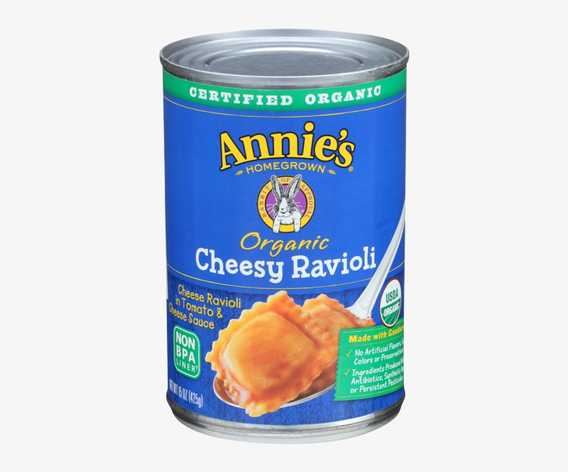 Annie's Homegrown Organic Cheesy Ravioli-15 Oz - Annie's Homegrown Organic Cheesy Ravioli In Tomato, transparent png #1398017
