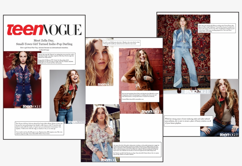 Teen Vogue - Zella Day - Pack Of 3 Teen Vogue Large Binder Clips 2" X 1" ~ Choose, transparent png #1398038
