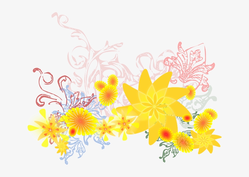 Flower, Yellow, Flourish, Blossom - Flower Clip Art, transparent png #1398113