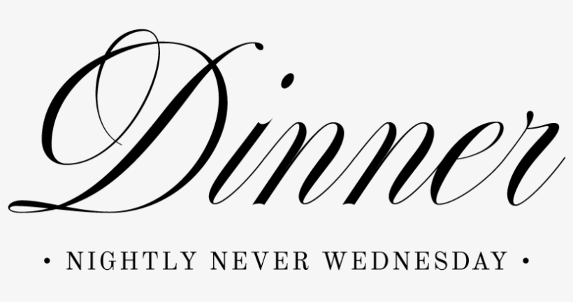 Dinner-title - Dinner, transparent png #1398176