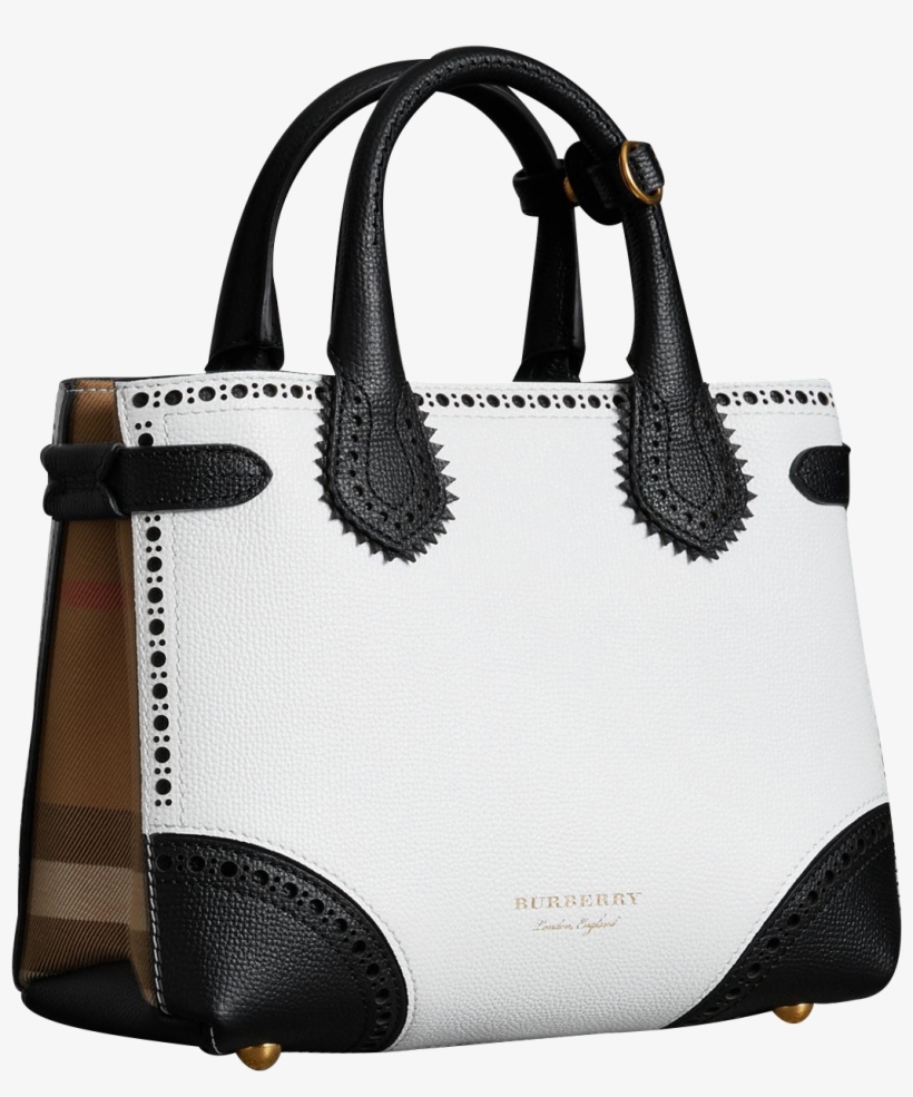 Featured Product - Burberry The Small Banner In Leather And House Check, transparent png #1398266