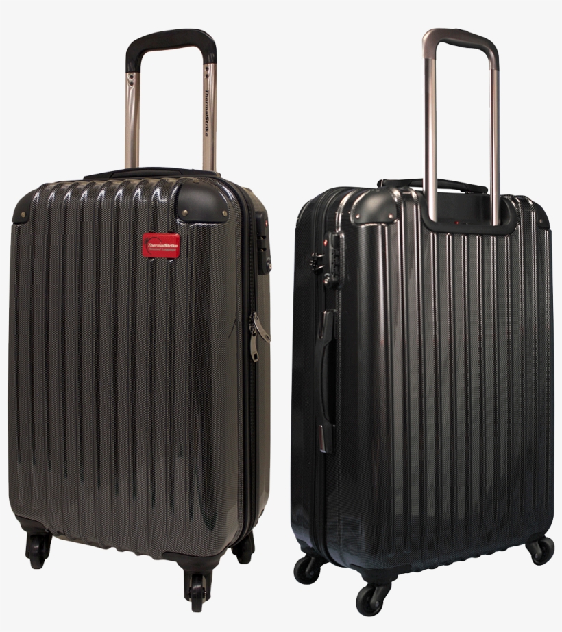 Shiny Black Luggage Png Image - Thermal Suitcases, transparent png #1398609