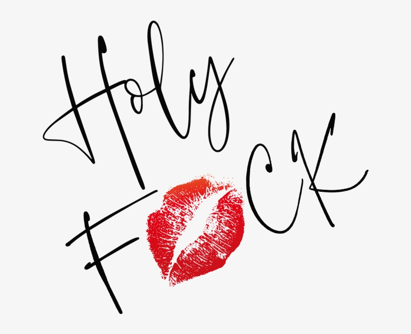 Holy Fuck Logo Tilted Transparent Background - Black Glitter Lips Wristlet Purse, Women's, Pale Blue, transparent png #1398701