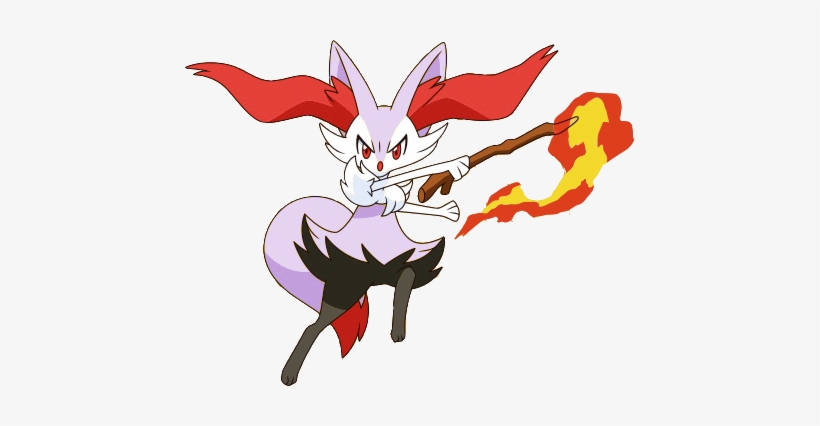 Shiny Braixen Xy3 - Braixen Anime Png, transparent png #1398975