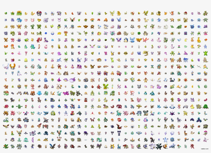 Bw Montage Shiny - Custom Towel Pokemon Custom Bath Towels Hand Towel, transparent png #1399002