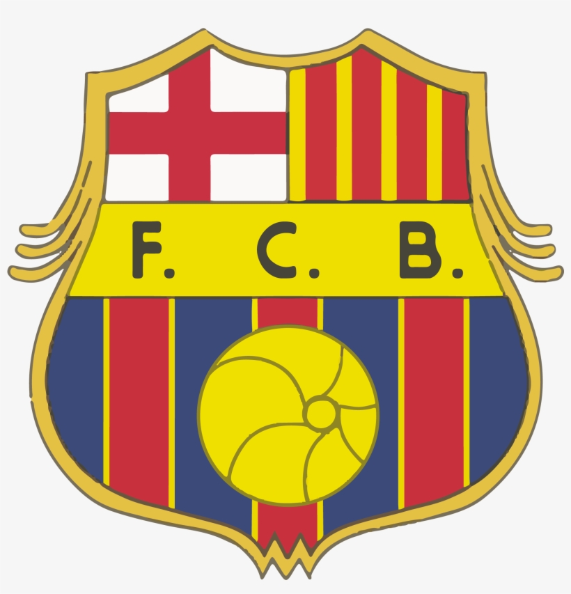 Logo Barcelona Fc Png - Lambang Barcelona Dari Masa Ke Masa, transparent png #1399168