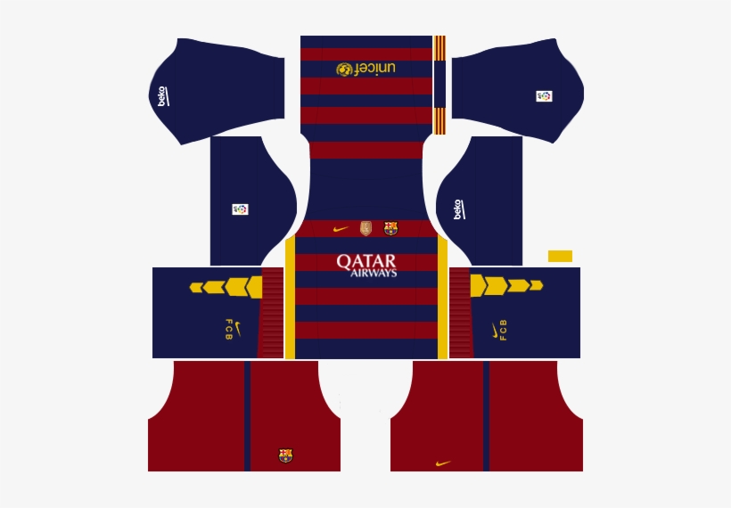 equipacion del barcelona dream league soccer 2018