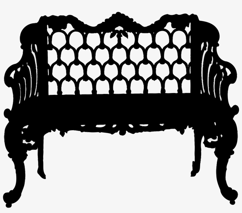 Download This Image As Source - Kings Bay Colonial Or Victorian Vintage Love Seat Garden, transparent png #1399280