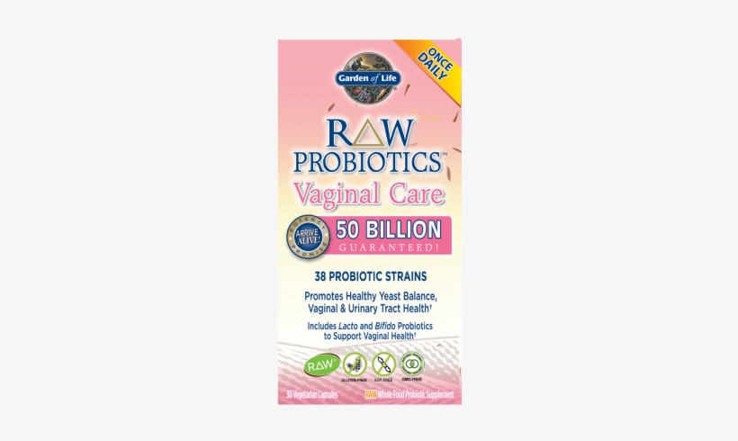 658010116633 658010116633 658010123341 - Garden Of Life, Raw Probiotics, Vaginal Care, 30 Veggie, transparent png #1399567