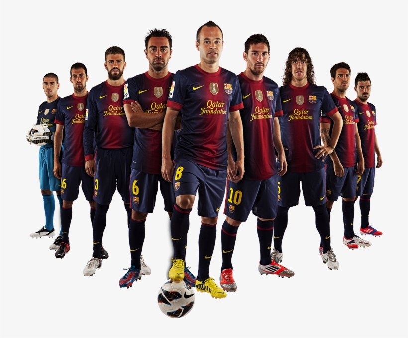 Fc Barcelona Soccer Camp - Fc Barcelona Players Png, transparent png #1399678