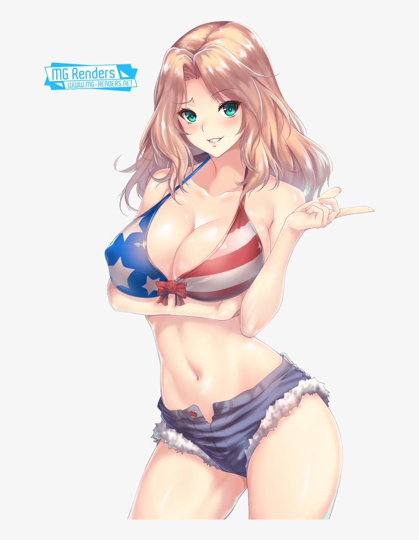 Girl Png Free On Mbtskoudsalg - Girls Und Panzer Kay Bikini, transparent png #1399789