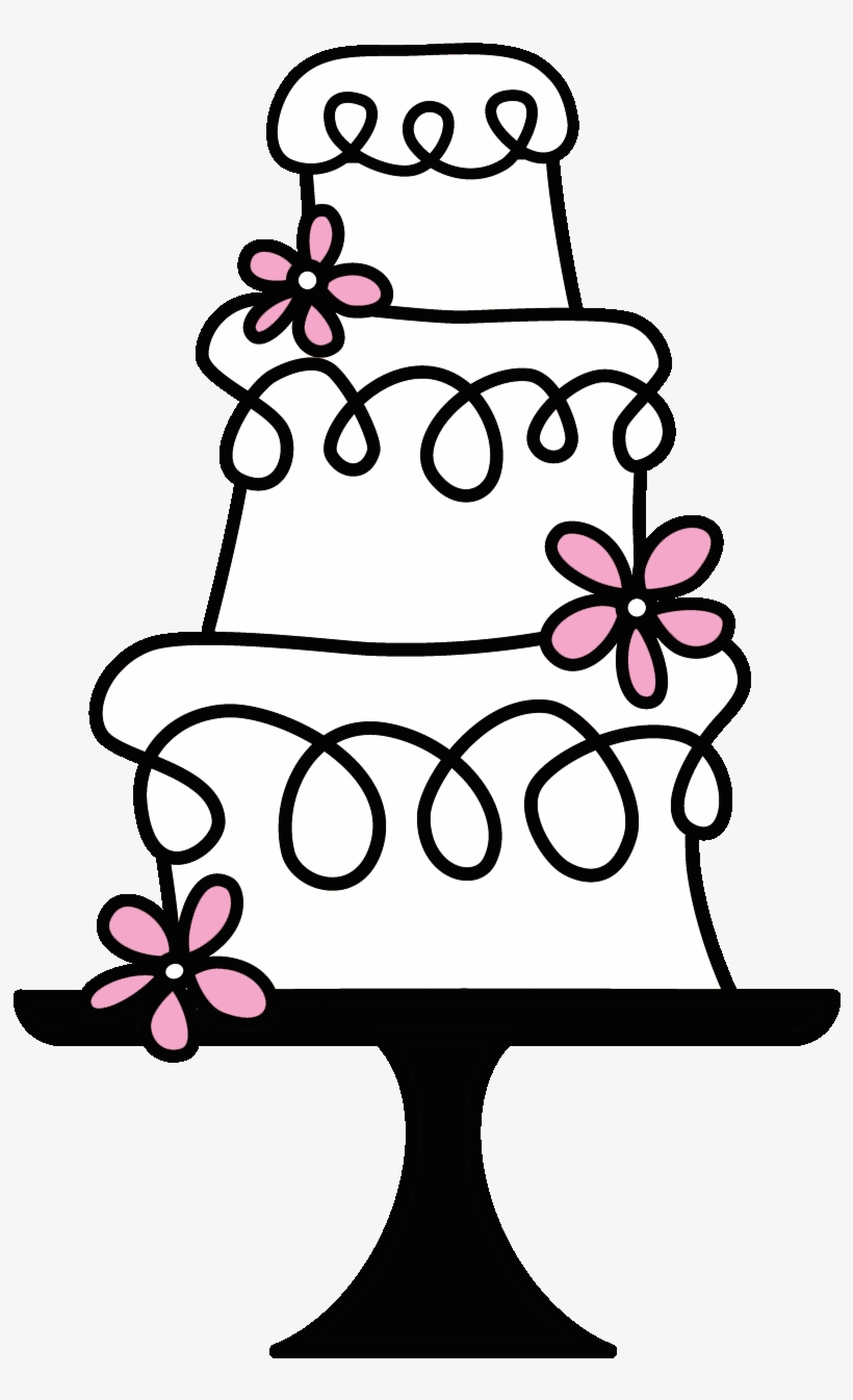 Wedding Cake Clipart Transparent - Vintage Cake Clip Art, transparent png #1399792