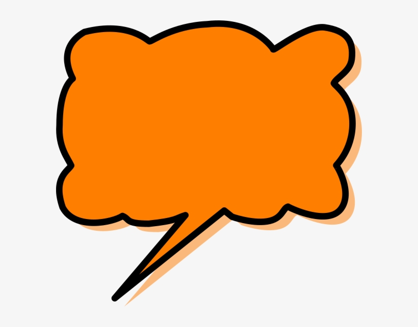 Orange Callout, transparent png #1399887