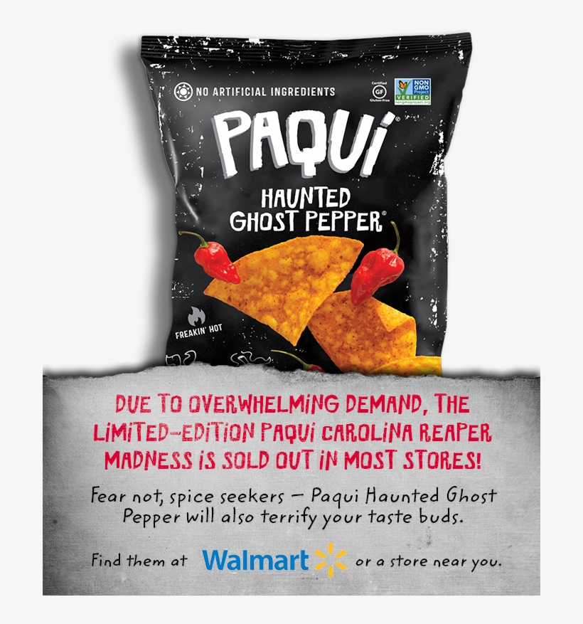 Callout Bag Copy Sm - Ghost Pepper Paqui Chips, transparent png #1399965