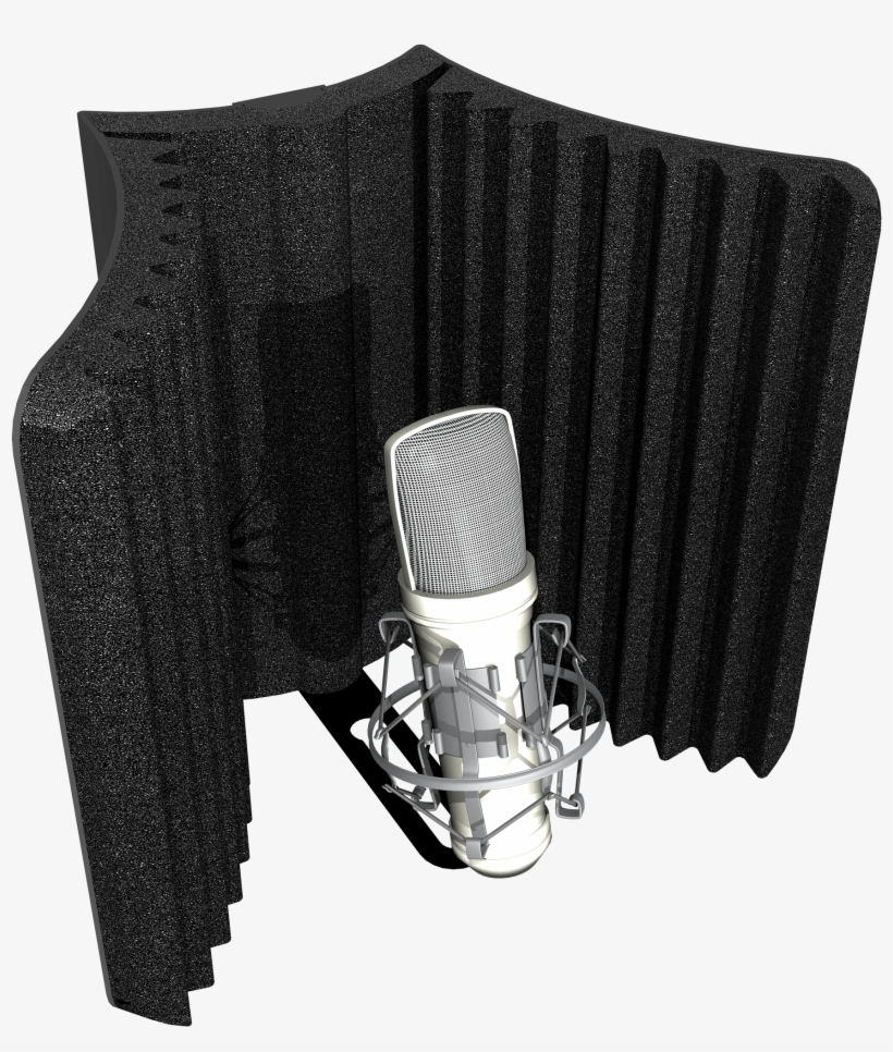 View Larger - Auralex Acoustics Mudguard V2 Microphone Shield With, transparent png #140118