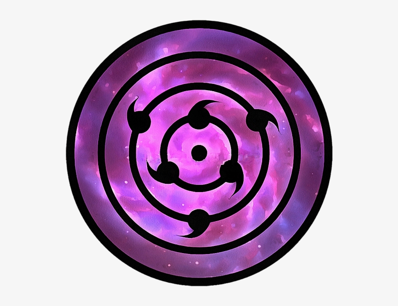 Bleed Area May Not Be Visible - Sasuke Galaxy Rinnegan T-shirt, transparent png #140242