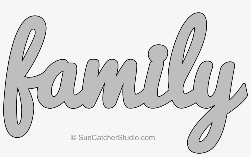 Filigree Clipart Free Download On Rpelm Free Stock - Family Stencil Printable, transparent png #140473