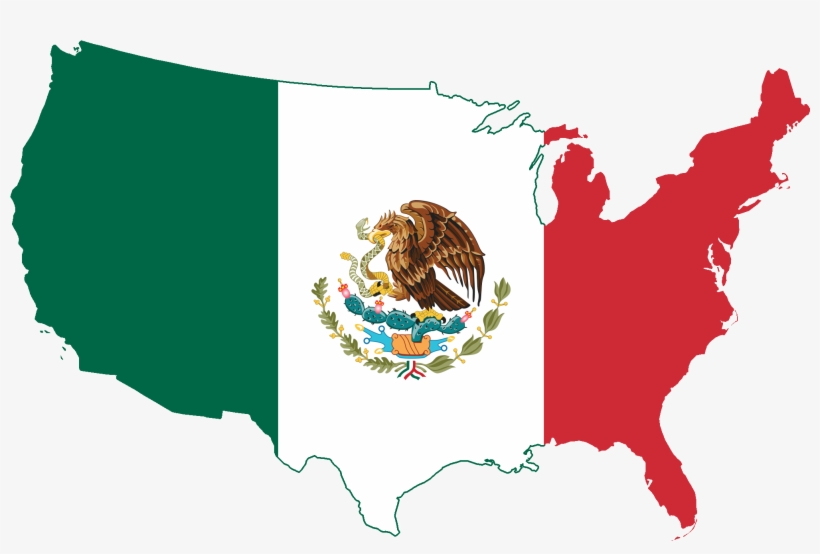 Mexican American Flag Png Clipart Free Stock - Moving To Different Places, transparent png #140587