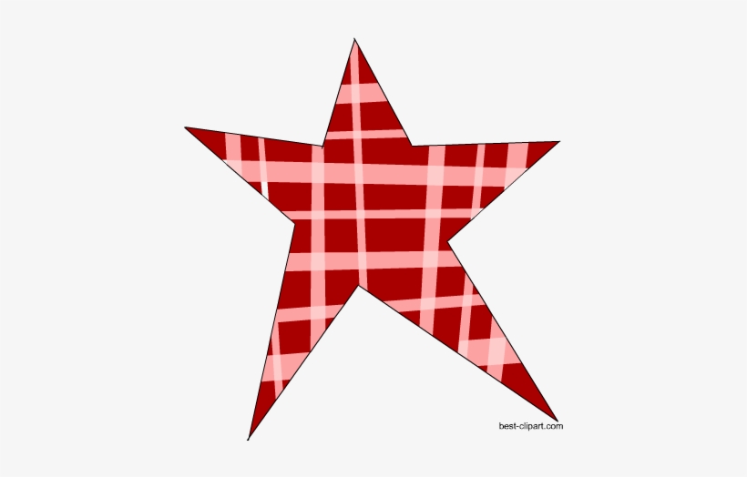 Pink And Red Christmas Star Clipart - Clip Art, transparent png #140669